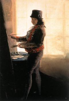 Francisco De Goya : Self Portrait in the Workshop